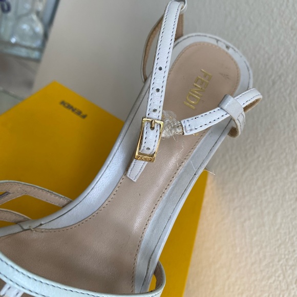 FENDI High Heeled Leather Sandals - Picture 8 of 8